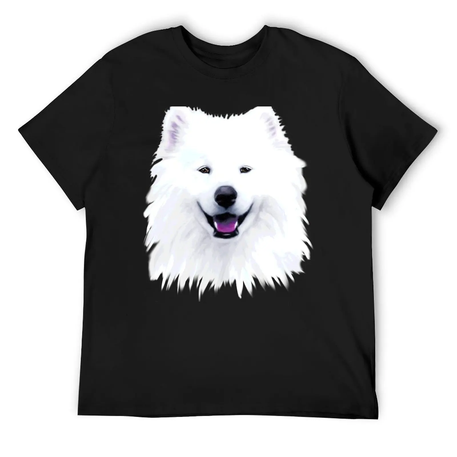 Smiling White Samoyed Dog Face Painting T-Shirt
Smiling White Samoyed Dog Face Painting T-Shirt