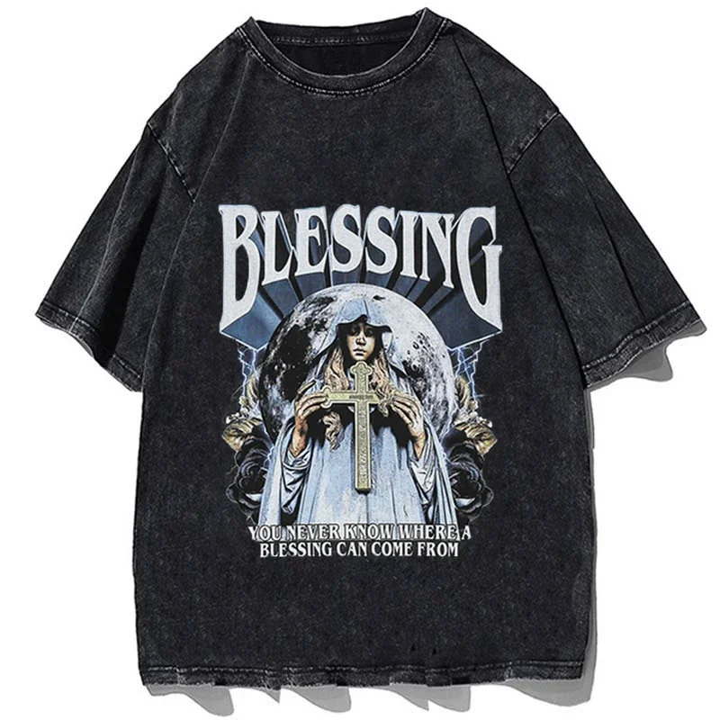 Gothic Oversized Tshirts Y2k Washed Retro Tshirt Skull Letter Print T Shirts Loose Casual Short-sleeved Shirt for Men Women
Gothic Oversized Tshirts Y2k Washed Retro Tshirt Skull Letter Print T Shirts Loose Casual Short-sleeved Shirt for Men Women