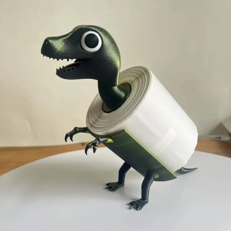 Dinosaur Toilet Paper Holder 3D Printed Bathroom Decor Creative T Rex Tissue Dispenser for Wall Mount Home Novelty Gift
Dinosaur Toilet Paper Holder 3D Printed Bathroom Decor Creative T Rex Tissue Dispenser for Wall Mount Home Novelty Gift