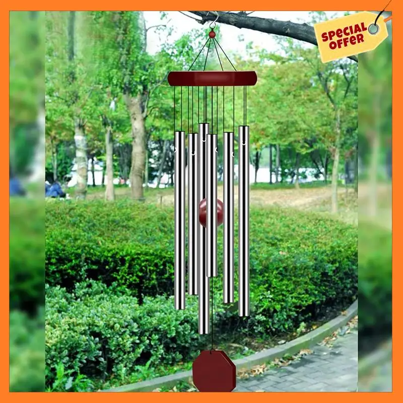 AD08-2 Pack Pgzsymemorial Wind Chimes Outdoor Large Deep Tone, Elegant Sympathy Wind-Chime Personalized With 6 Tuned Tubes
AD08-2 Pack Pgzsymemorial Wind Chimes Outdoor Large Deep Tone, Elegant Sympathy Wind-Chime Personalized With 6 Tuned Tubes