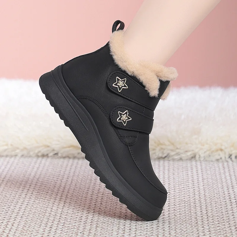 All Match Autumn Winter Warm Fur Shoes Elegant Women's Ankle Boots 2025 Casual Shoes Flock Suede Plush Ankle Snow Boots for Mom
All Match Autumn Winter Warm Fur Shoes Elegant Women's Ankle Boots 2025 Casual Shoes Flock Suede Plush Ankle Snow Boots for Mom