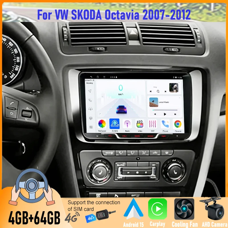 9'' 4+64GB For VW SKODA Octavia 2007-2012 Car Radio Android 15 Auto Support Wireless Apple Carplay 4G+WIFI 2DIN QLED Touchscreen
9'' 4+64GB For VW SKODA Octavia 2007-2012 Car Radio Android 15 Auto Support Wireless Apple Carplay 4G+WIFI 2DIN QLED Touchscreen