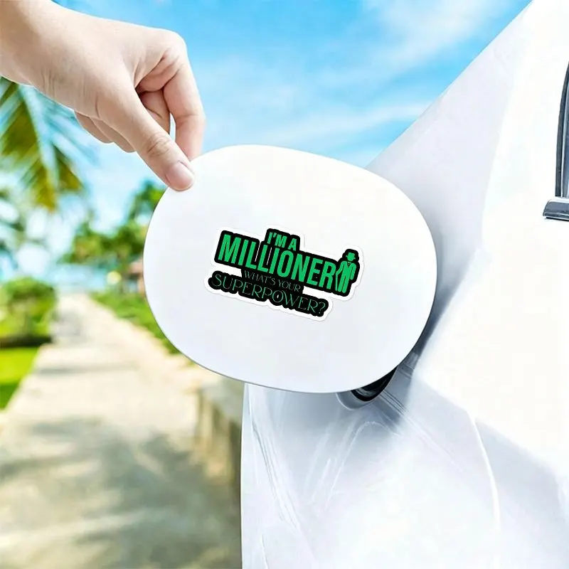 Decal for Car Laptop Bumper Window1Pc 2D Flat I'M A MILLIONER Funny Waterproof Vinyl Sticker,
Decal for Car Laptop Bumper Window1Pc 2D Flat I'M A MILLIONER Funny Waterproof Vinyl Sticker,