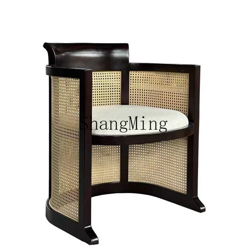 DSA Solid Wood Rattan Leisure Chair Restaurant Cafe All Inclusive Backrest Armchair
DSA Solid Wood Rattan Leisure Chair Restaurant Cafe All Inclusive Backrest Armchair