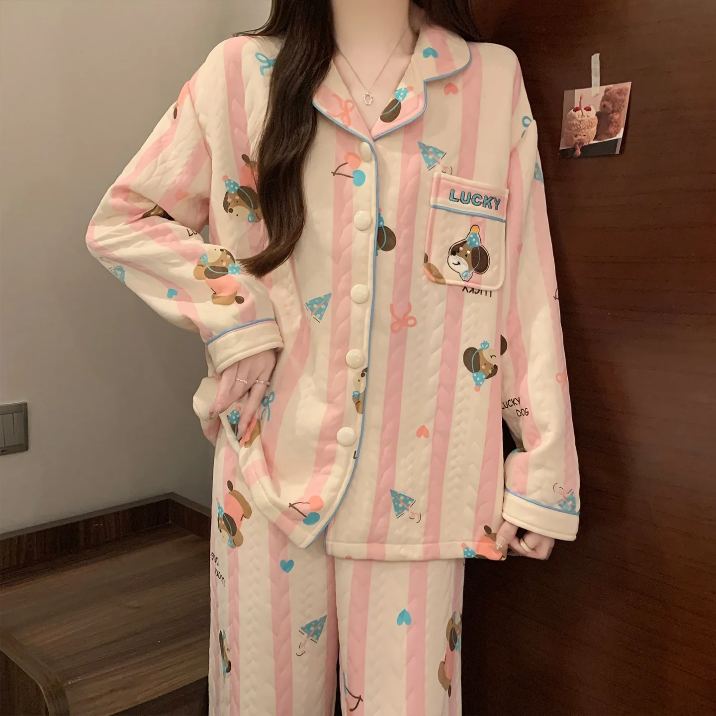 Pajama Sets Hearts Women Fleece Lined Loose Cold Japanese Grandmother Colorable Warmth Round Neck Cap Sleeve Shorts Spring Beige
Pajama Sets Hearts Women Fleece Lined Loose Cold Japanese Grandmother Colorable Warmth Round Neck Cap Sleeve Shorts Spring Beige