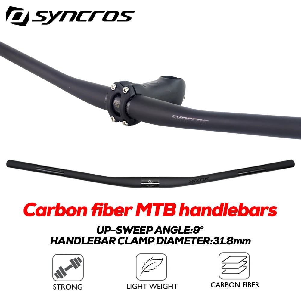 Руль SYNCROS из углеродного волокна MTB, руль для восхождения по бездорожью, 9 градусов, 31,8 мм, 640-780 мм, матовый черный, аксессуары для велосипеда
Руль SYNCROS из углеродного волокна MTB, руль для восхождения по бездорожью, 9 градусов, 31,8 мм, 640-780 мм, матовый черный, аксессуары для велосипеда