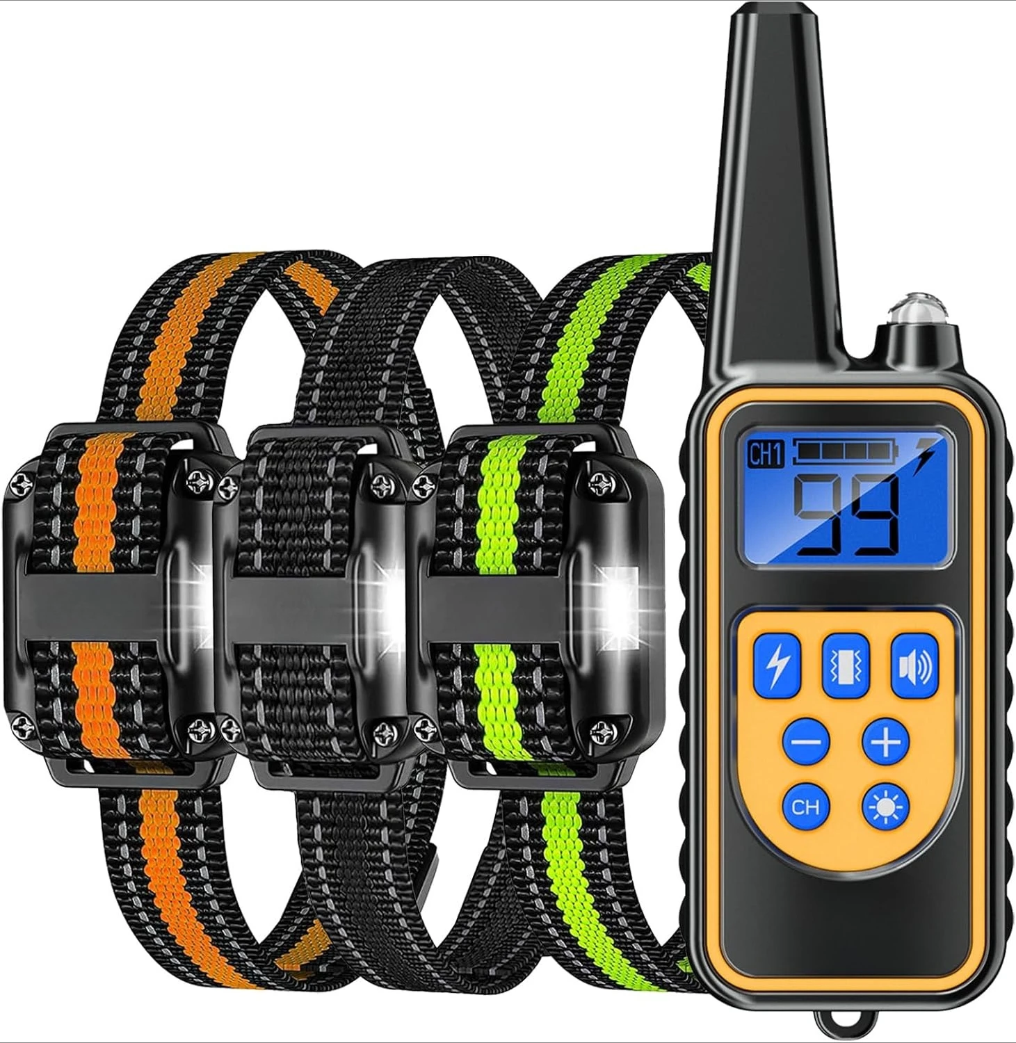 2026 New upgraded dog shock collar with remote control, waterproof and rechargeable, suitable for medium to large dogs
2026 New upgraded dog shock collar with remote control, waterproof and rechargeable, suitable for medium to large dogs