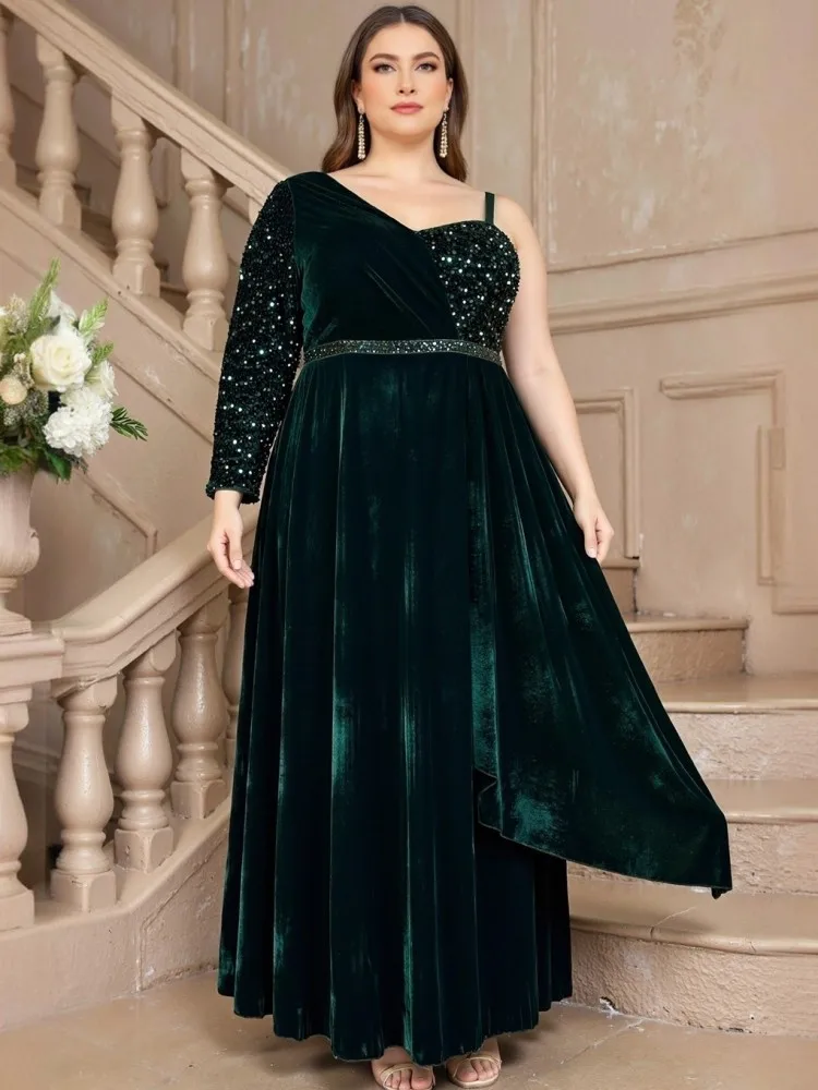XL-4XL Plus Size Clothes Dresses Women Robes Glitter Velvet Long Sleeve Street Style Casual 3XL Big Size Maxi Dress Oversized
XL-4XL Plus Size Clothes Dresses Women Robes Glitter Velvet Long Sleeve Street Style Casual 3XL Big Size Maxi Dress Oversized