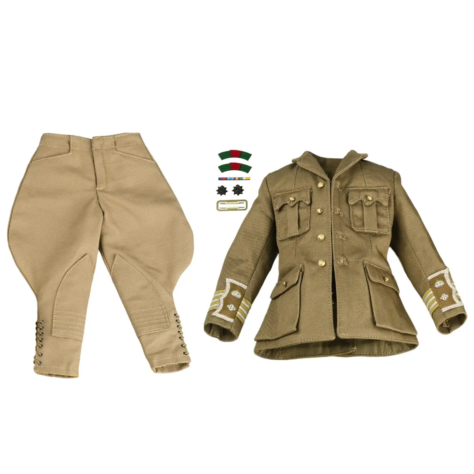 2 Pieces Fashion 1/6 Uniform Full Set Mini Jacket and Pants Model for 12 inch Figures Body Doll Model Dress up Accessories
2 Pieces Fashion 1/6 Uniform Full Set Mini Jacket and Pants Model for 12 inch Figures Body Doll Model Dress up Accessories