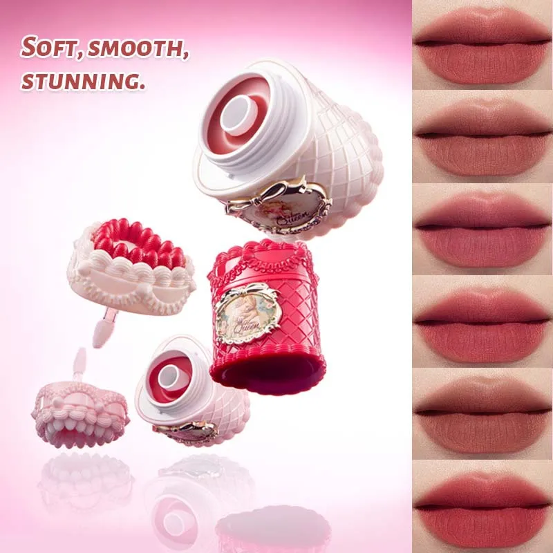 Strawberry Cake Velvet Lip Gloss Non-stick Cup Long Lasting Matte Lip Mud
Strawberry Cake Velvet Lip Gloss Non-stick Cup Long Lasting Matte Lip Mud