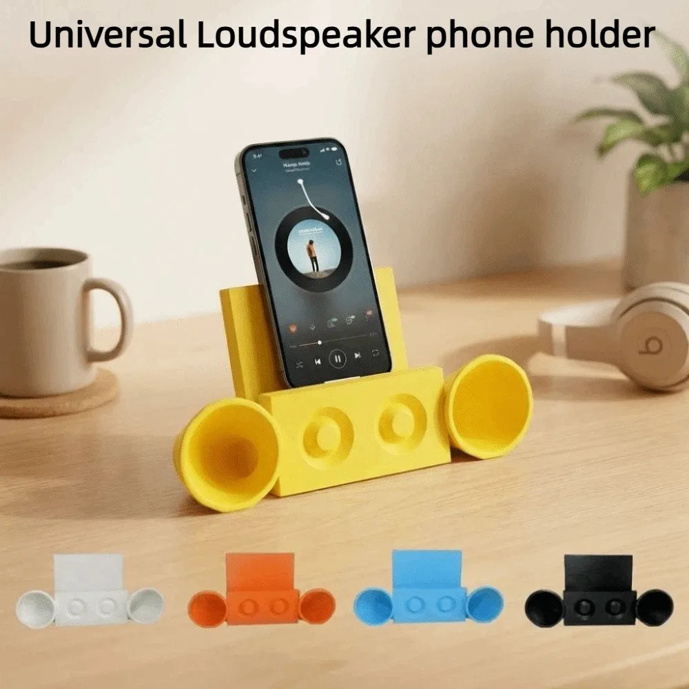 Plastic Loudspeaker Phone Holder Creativity Fun Speaker-shaped Phone Holder 3D Printing Universal Phone Holder For Home Office
Plastic Loudspeaker Phone Holder Creativity Fun Speaker-shaped Phone Holder 3D Printing Universal Phone Holder For Home Office