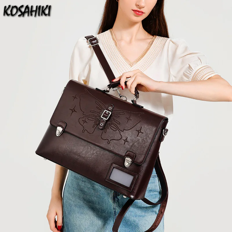 Fashion Vintage Pu Leather Messenger Bag Jk Women Luxury Design Shoulder Crossbody Bags Casual Students Backpacks Y2k Aesthetic
Fashion Vintage Pu Leather Messenger Bag Jk Women Luxury Design Shoulder Crossbody Bags Casual Students Backpacks Y2k Aesthetic