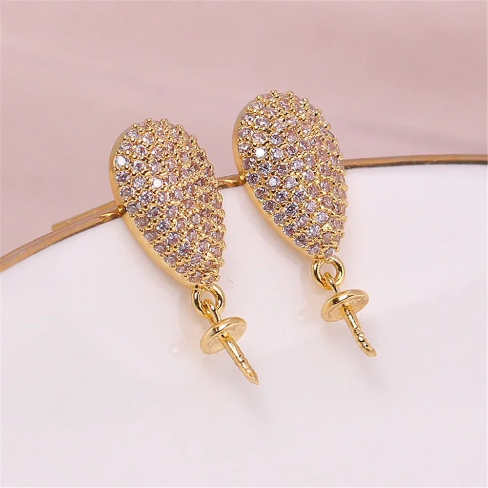 Gold Plated Pearl Earring Settings, DIY Jewelry Making Supplies, Blank Ear Stud Bases for Handmade Accessories, 1pair No Pearl
Gold Plated Pearl Earring Settings, DIY Jewelry Making Supplies, Blank Ear Stud Bases for Handmade Accessories, 1pair No Pearl