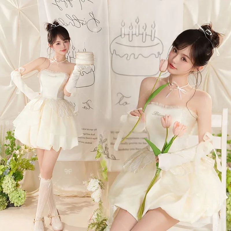 Sweet Birthday Theme Art Photo Studio New Korean Style Off-Shoulder Dress Photography Costume for Young Girls Polyester Material
Sweet Birthday Theme Art Photo Studio New Korean Style Off-Shoulder Dress Photography Costume for Young Girls Polyester Material