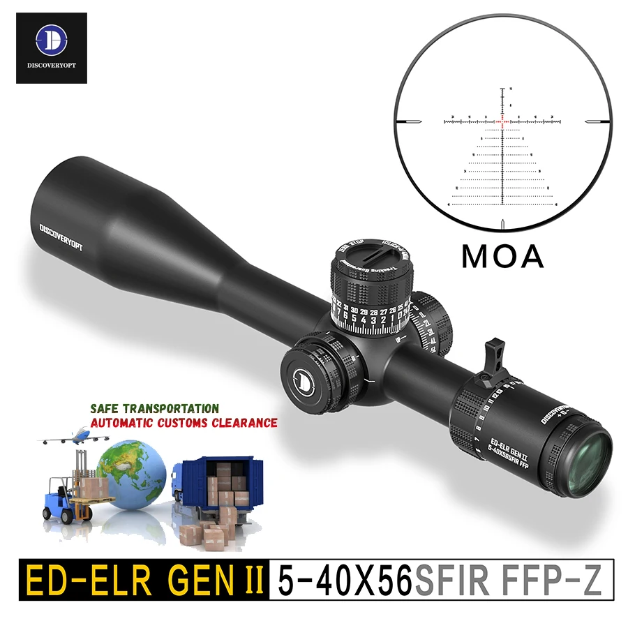 DiscoveryoPT ED-ELR 5-40X56MOASFIR FFP front adjustable 35 tube high-definition seismic cross mirror
DiscoveryoPT ED-ELR 5-40X56MOASFIR FFP front adjustable 35 tube high-definition seismic cross mirror