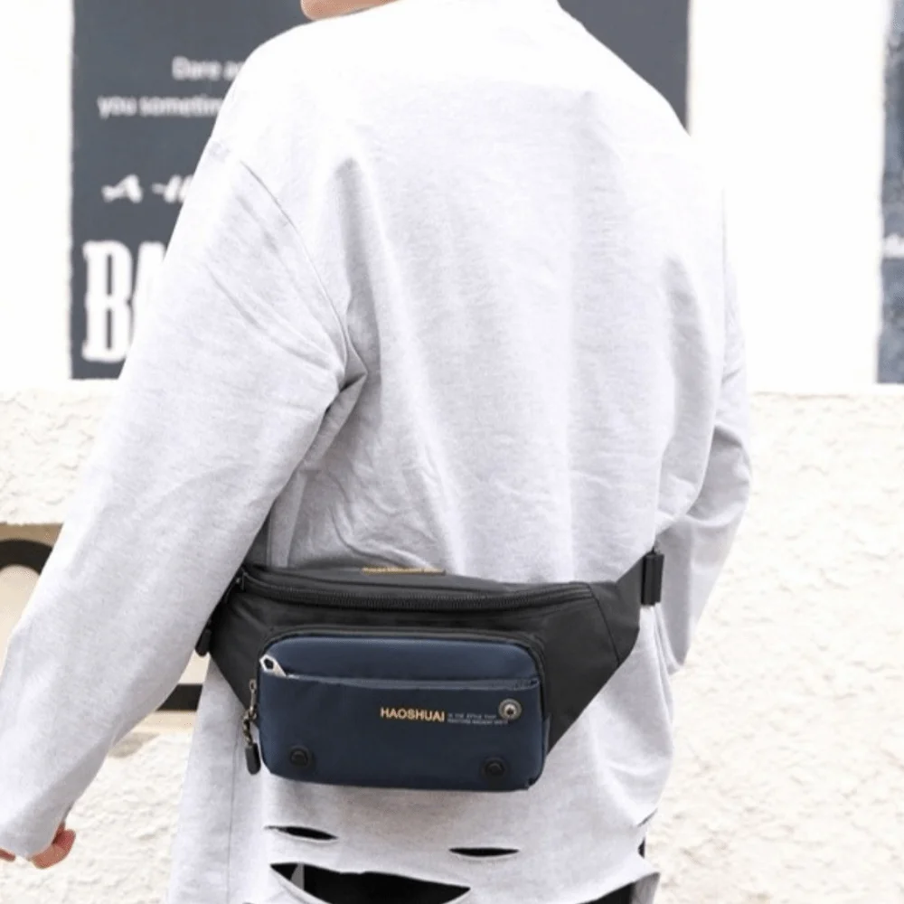 Fashion Nylon Men Waist Bag Multi-functional Large Capacity Sports Fanny Pack Multi-pocket Adjustable Strap Chest Bag Cycling
Fashion Nylon Men Waist Bag Multi-functional Large Capacity Sports Fanny Pack Multi-pocket Adjustable Strap Chest Bag Cycling