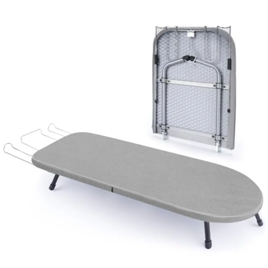 Tabletop Ironing Board with Iron Rest, Metal Mesh Panel Mini Ironing Board with Heat Resistant Cover, Portable Small Iron Board
Tabletop Ironing Board with Iron Rest, Metal Mesh Panel Mini Ironing Board with Heat Resistant Cover, Portable Small Iron Board