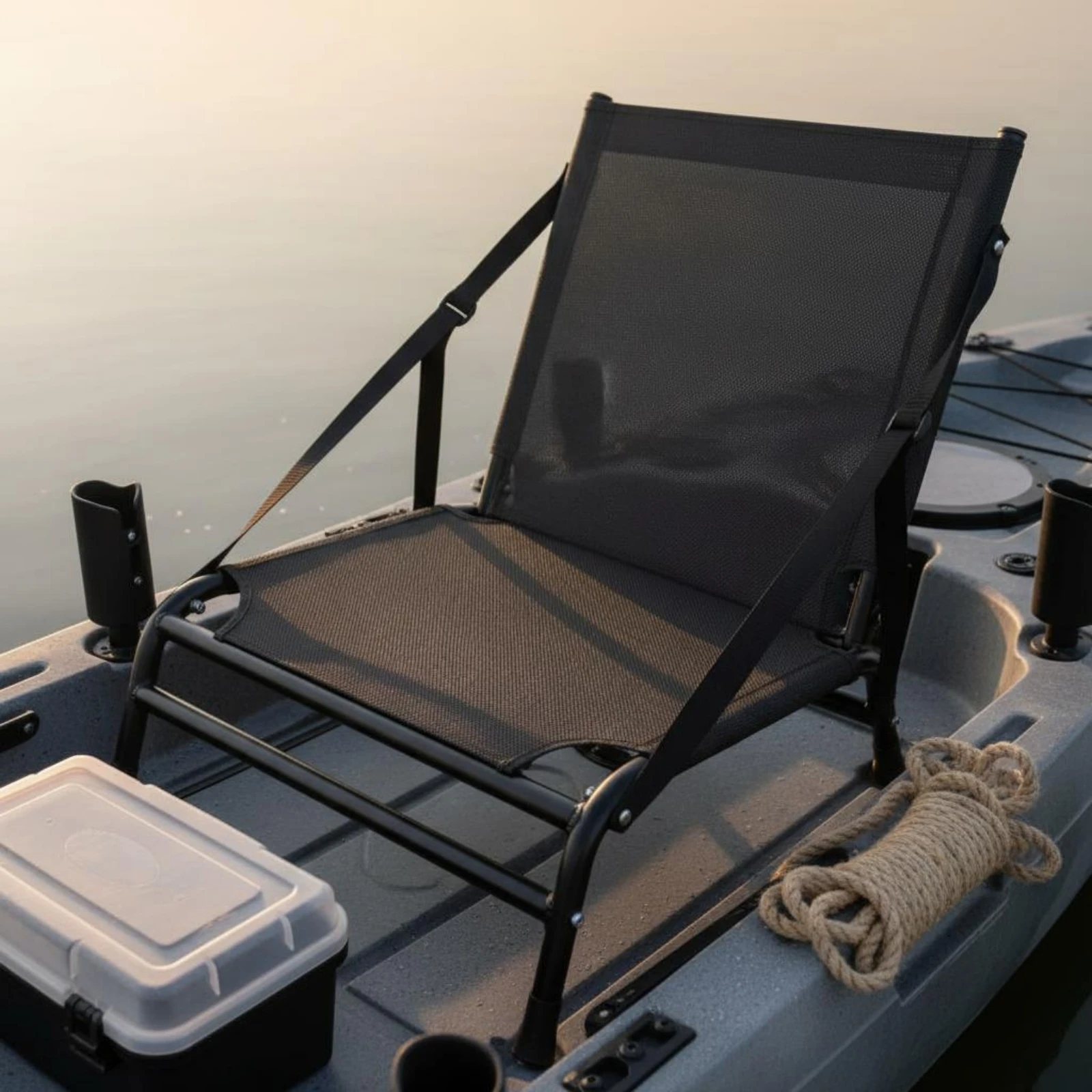 Universal Folding Kayak Seat Mesh High Back Kayak Seat Water Sports Gear Low-Profile Easy to Install for Stand-up Paddleboarding
Universal Folding Kayak Seat Mesh High Back Kayak Seat Water Sports Gear Low-Profile Easy to Install for Stand-up Paddleboarding