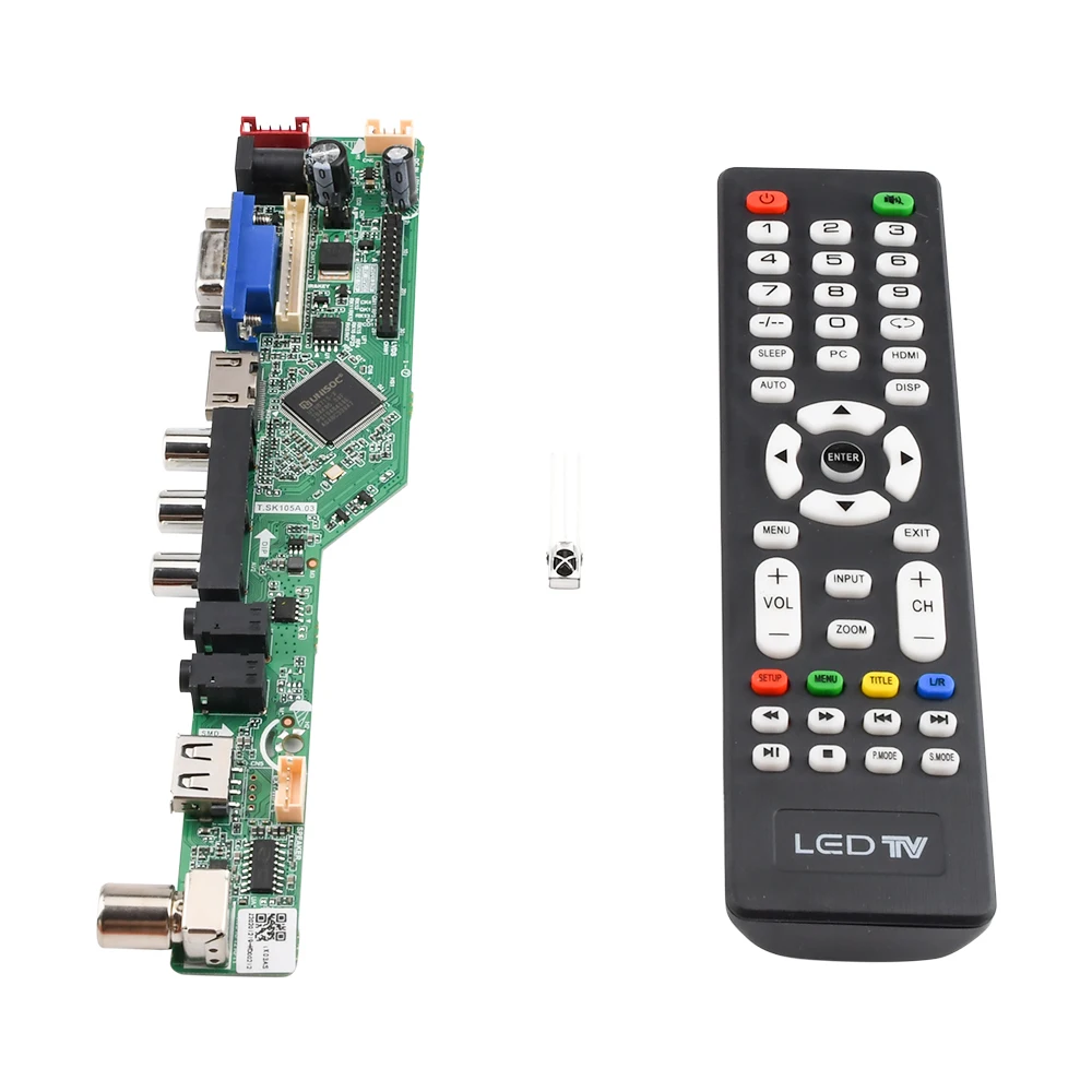 New Universal LCD Controller Board Resolution TV Motherboard VGA/H-DMI/AV/TV/USB H-DMI Interface Driver Board
New Universal LCD Controller Board Resolution TV Motherboard VGA/H-DMI/AV/TV/USB H-DMI Interface Driver Board
