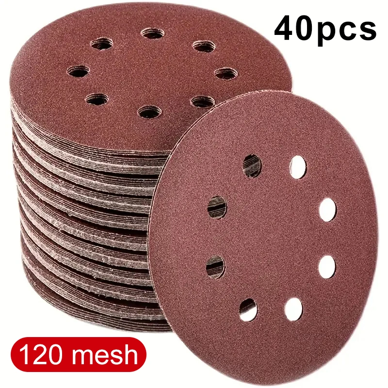 40pcs 8 Hole Sanding Discs Round Sandpaper Grinding Disc For Metal Wood Glass Woodworking Abrasive Polishing Tool Angle Grinder
40pcs 8 Hole Sanding Discs Round Sandpaper Grinding Disc For Metal Wood Glass Woodworking Abrasive Polishing Tool Angle Grinder