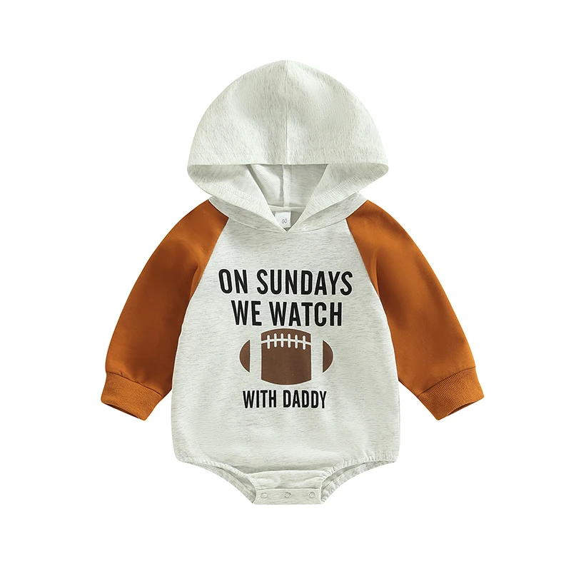 Autumn Newborn Infant Baby Boys Girls Romper Playsuit Football Letter Print Long Sleeve Sweatshirt Jumpsuit Newborn Clothes
Autumn Newborn Infant Baby Boys Girls Romper Playsuit Football Letter Print Long Sleeve Sweatshirt Jumpsuit Newborn Clothes