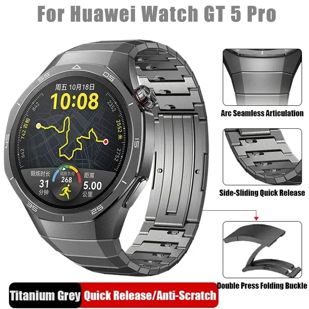 Оригинальный роскошный титановый ремешок без зазоров для Huawei Watch GT 5 Pro, металлический браслет для Huawei Watch GT5 Pro, специальный ремешок для часов
Оригинальный роскошный титановый ремешок без зазоров для Huawei Watch GT 5 Pro, металлический браслет для Huawei Watch GT5 Pro, специальный ремешок для часов