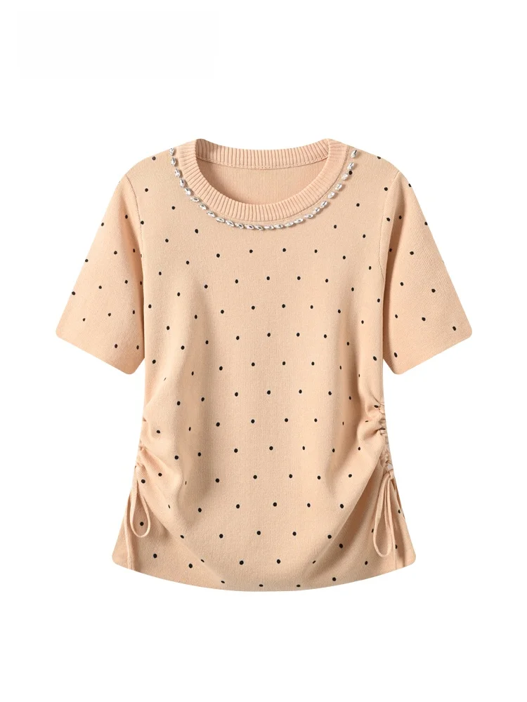 Cara CLUB plus Size Short Sleeve T-Shirt Women's Casual Style Spring Fashion Shoulder Length Regular Fit Striped Pattern
Cara CLUB plus Size Short Sleeve T-Shirt Women's Casual Style Spring Fashion Shoulder Length Regular Fit Striped Pattern