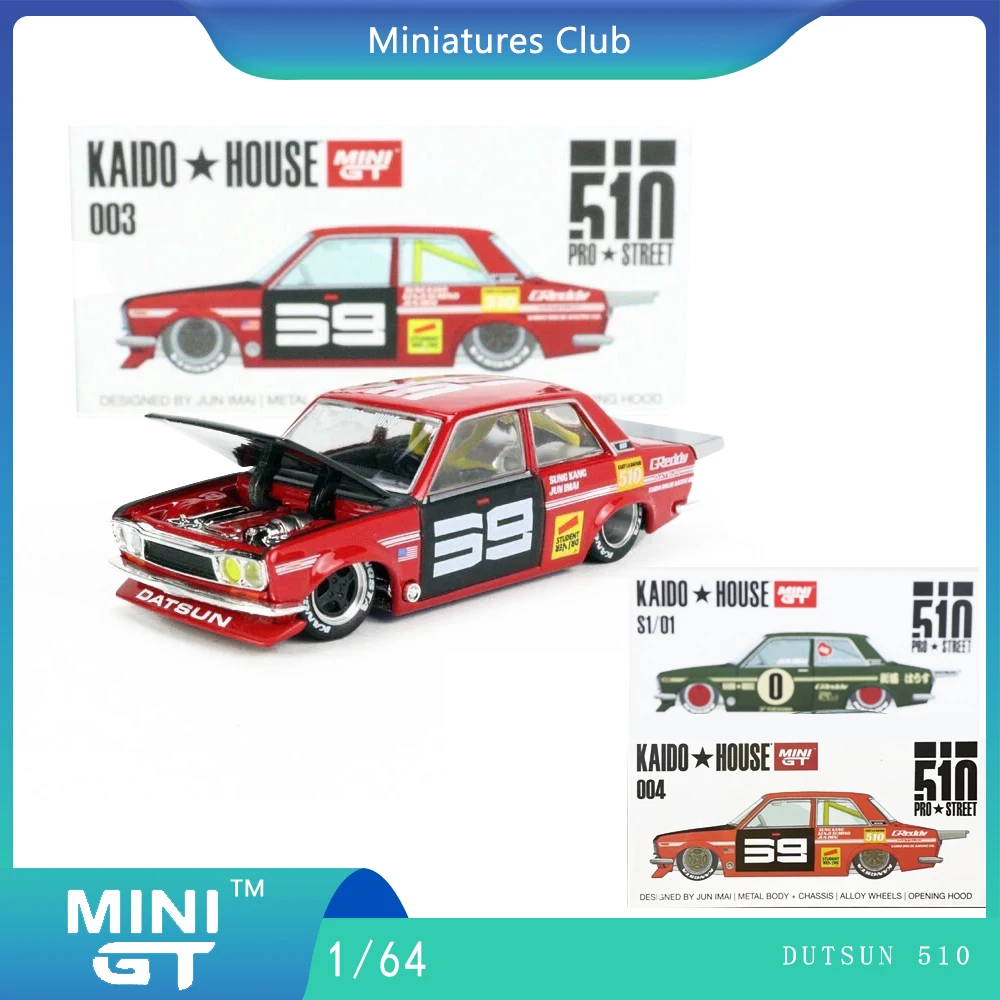 Minigta Kaido House 1:64 KHMG001 Dutsun 510 PRO STREET 003 004 Chase Alloy Car Model
Minigta Kaido House 1:64 KHMG001 Dutsun 510 PRO STREET 003 004 Chase Alloy Car Model
