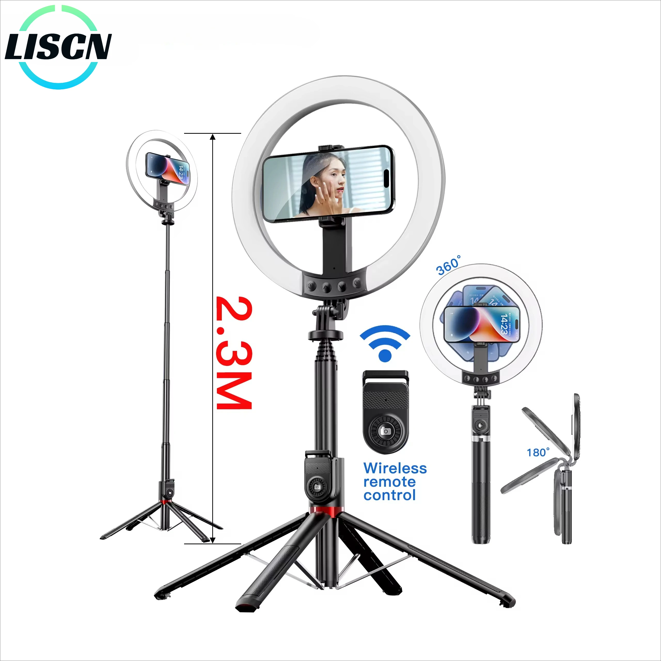 LISCN светодиодный заполняющий кольцевой светильник палка для селфи 2,3 м многофункциональная палка для селфи для фотосъемки штатив для прямой трансляции, селфи, красоты
LISCN светодиодный заполняющий кольцевой светильник палка для селфи 2,3 м многофункциональная палка для селфи для фотосъемки штатив для прямой трансляции, селфи, красоты