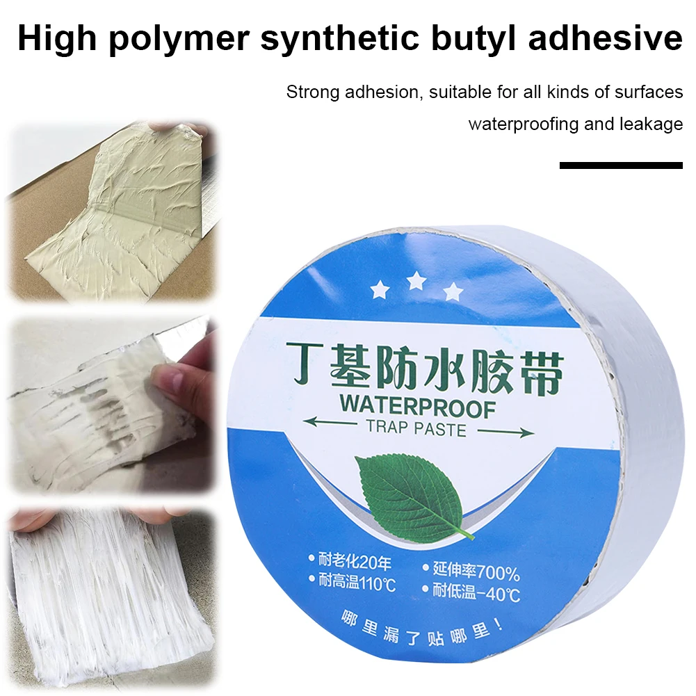 Aluminum Foil Butyl Tape Waterproof Sealant Tape Self Adhesive Aluminum Foil Tape Butyl Tape for Boat and Pipe Sealing
Aluminum Foil Butyl Tape Waterproof Sealant Tape Self Adhesive Aluminum Foil Tape Butyl Tape for Boat and Pipe Sealing