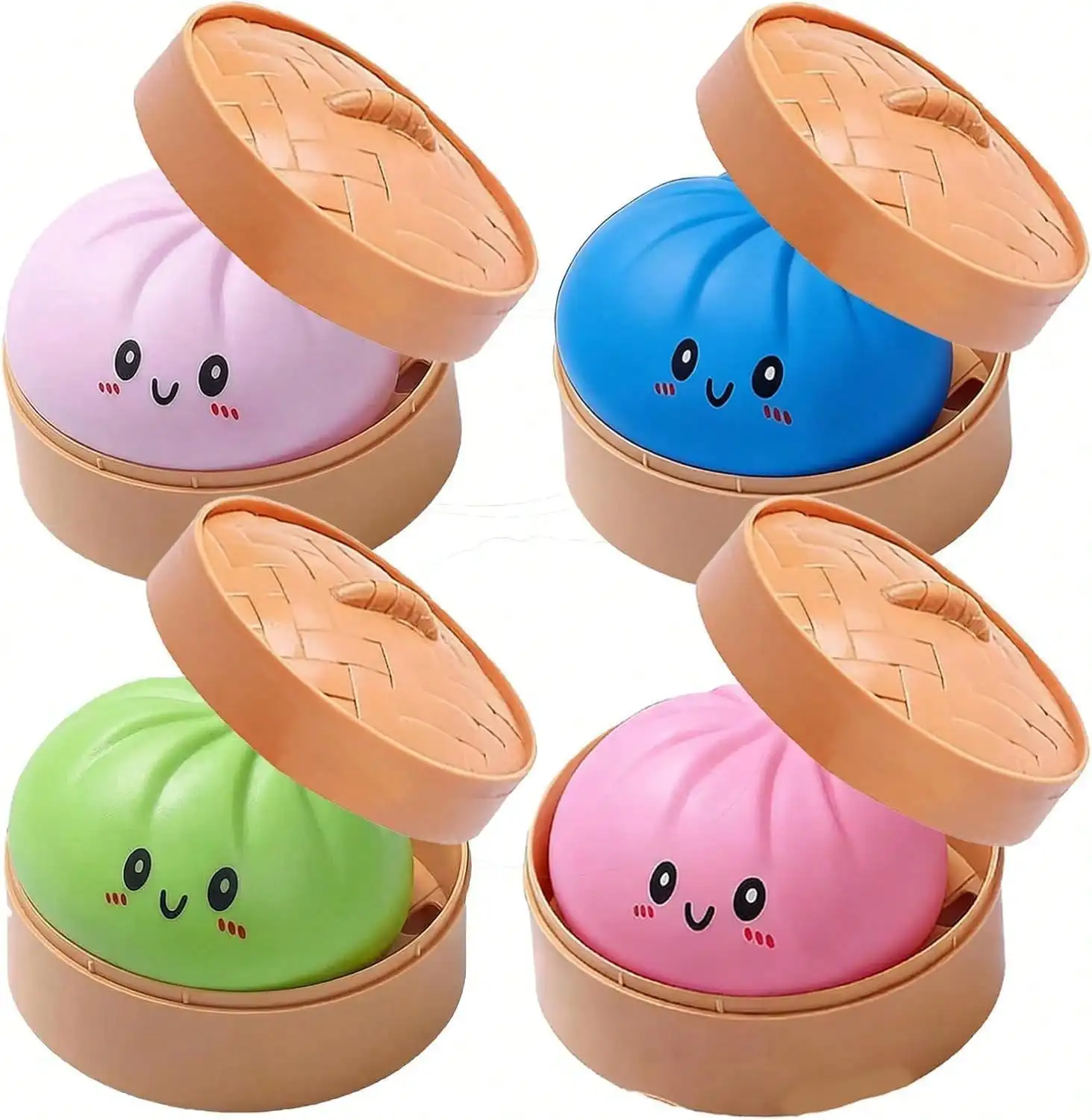 4PCS-Dumpling Squishies, Glitter Dumpling , Colorful Dumplings Stress Balls Fidget Sensory Toy, Easter Basket Stuffers
4PCS-Dumpling Squishies, Glitter Dumpling , Colorful Dumplings Stress Balls Fidget Sensory Toy, Easter Basket Stuffers
