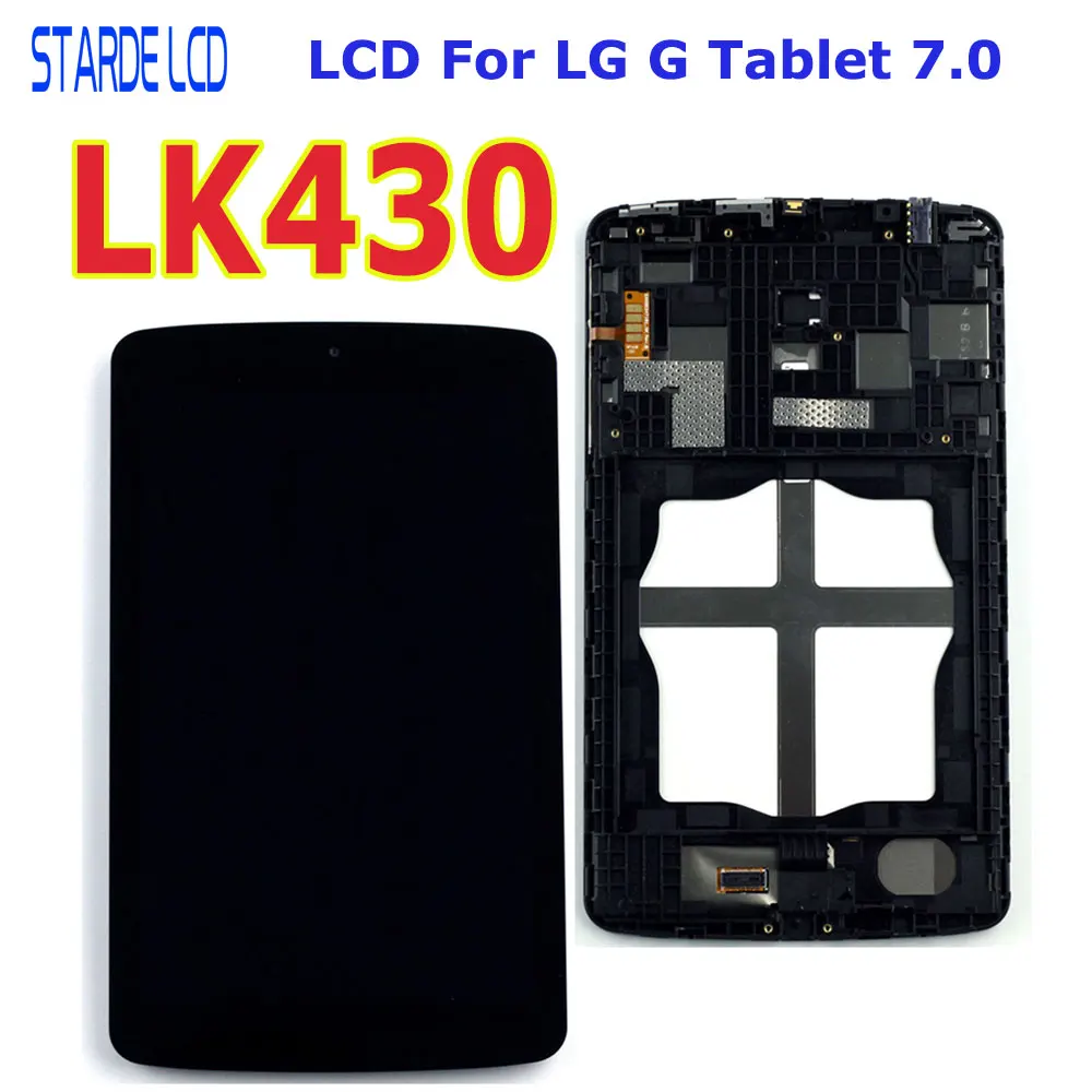 STARDE Replacement LCD For LG G Tablet 7.0 LK430 LCD Display Touch Screen Digitizer Assembly with Frame 7"
STARDE Replacement LCD For LG G Tablet 7.0 LK430 LCD Display Touch Screen Digitizer Assembly with Frame 7"