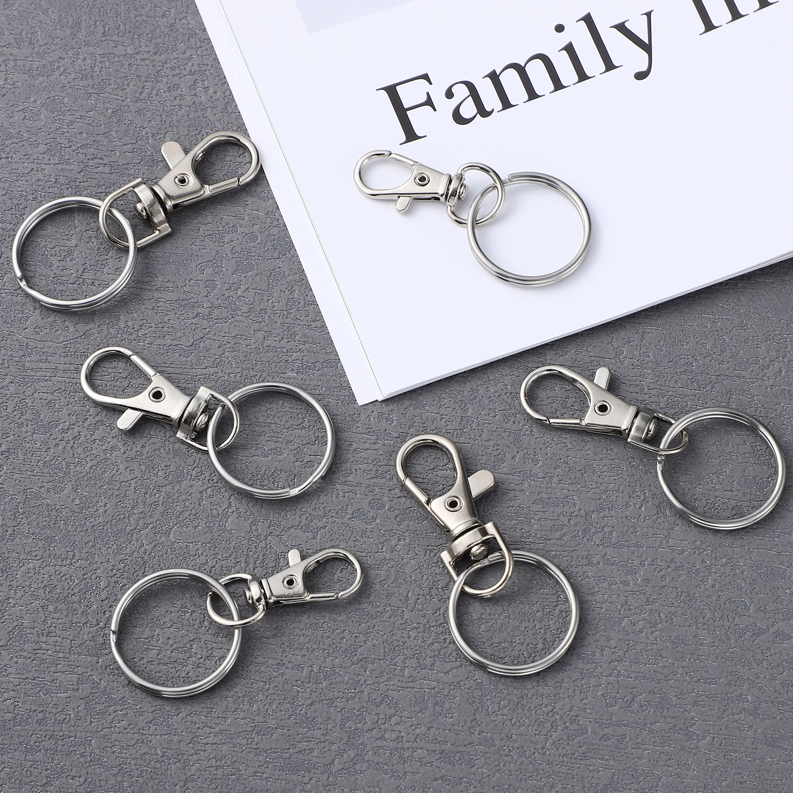 30 Pcs Key Chain Clip Keyring Hook Hoop Rings Clips Keyrings with Swivel Hooks Holder Keys Attachments for Crafts Heavy Duty
30 Pcs Key Chain Clip Keyring Hook Hoop Rings Clips Keyrings with Swivel Hooks Holder Keys Attachments for Crafts Heavy Duty