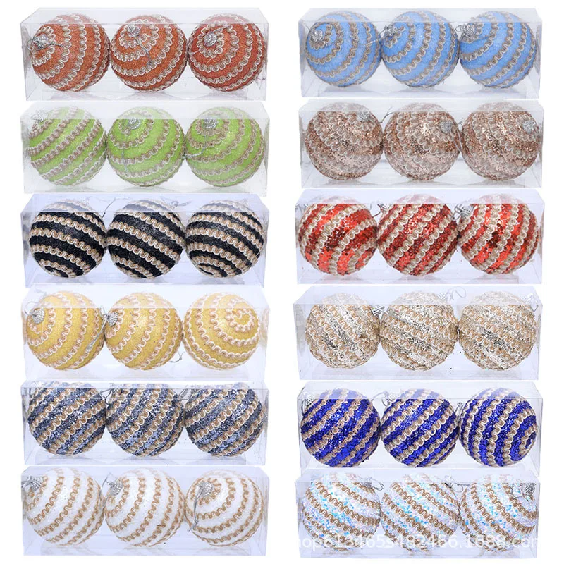 3pcs/set Foam Christmas Ball 8cm Powder Around Lace Christmas Tree Decoration Hanging Pendant Ball Home Xmas Party Decor
3pcs/set Foam Christmas Ball 8cm Powder Around Lace Christmas Tree Decoration Hanging Pendant Ball Home Xmas Party Decor