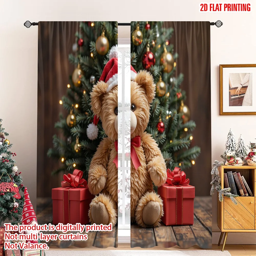 2pcs 2D flat printing Christmas Window Drapes Teddy Bear Christmas Tree Gifts Polyester Without Electricity 0 Perfect for
2pcs 2D flat printing Christmas Window Drapes Teddy Bear Christmas Tree Gifts Polyester Without Electricity 0 Perfect for
