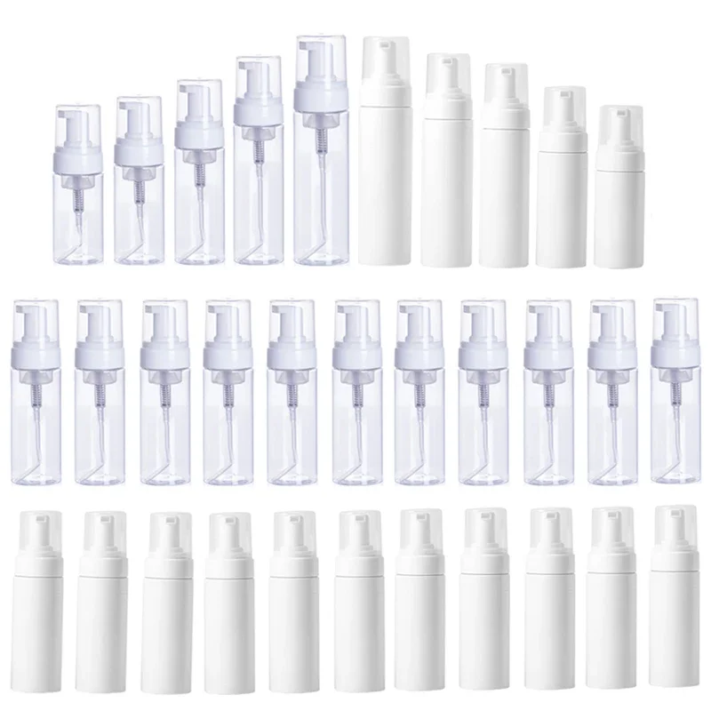12Pcs Travel Plastic Foam Pump Bottles 30ml-200ml Portable Refillable Empty Clear Lotion Containers For shampoo Facial Cleanser
12Pcs Travel Plastic Foam Pump Bottles 30ml-200ml Portable Refillable Empty Clear Lotion Containers For shampoo Facial Cleanser
