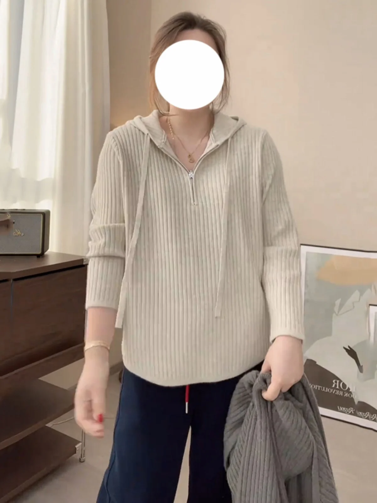 plus Size Casual Hoodie Knitwear Women Spring Loose Slimming Inner Wear Outerwear Top round Neck Long Sleeve Color
plus Size Casual Hoodie Knitwear Women Spring Loose Slimming Inner Wear Outerwear Top round Neck Long Sleeve Color