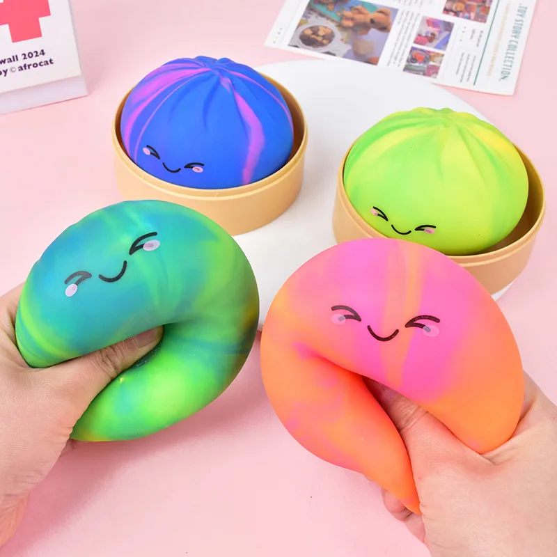 Rainbow Simulation Food Dumpling Bun Squishies with Steamer Soft Squeeze Stress Ball Fidget Sensory Toy Decompression Plaything
Rainbow Simulation Food Dumpling Bun Squishies with Steamer Soft Squeeze Stress Ball Fidget Sensory Toy Decompression Plaything