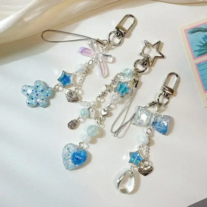 Sweet Blue Love Flower Bow Pendant Bead Keychain Cute Versatile Bag Charm Car Key Backpack Pendant Decoration Accessories
Sweet Blue Love Flower Bow Pendant Bead Keychain Cute Versatile Bag Charm Car Key Backpack Pendant Decoration Accessories