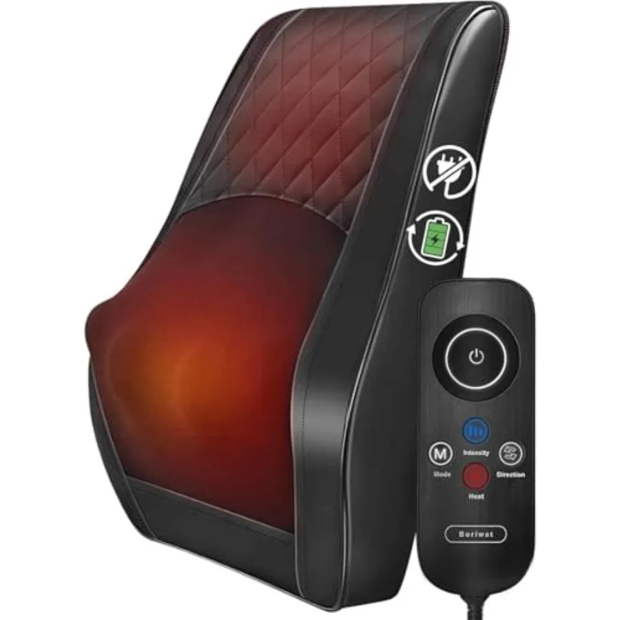 Shiatsu Back Massager for Pain Relief Deep Tissue-Movable Electric Neck Back Massager with Heat-Rechargeable Massage Heated Low
Shiatsu Back Massager for Pain Relief Deep Tissue-Movable Electric Neck Back Massager with Heat-Rechargeable Massage Heated Low