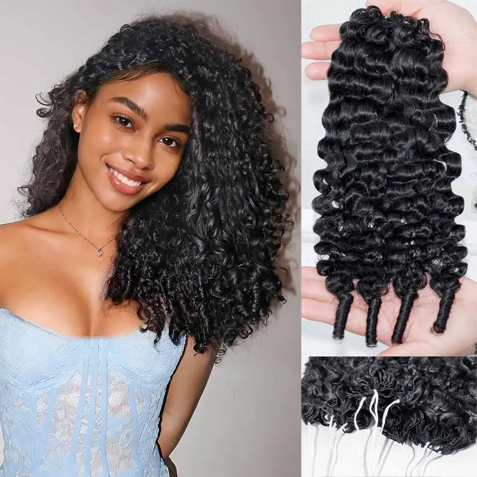Наращивание волос 12A Burmese Curly Crochet: невидимые бесшовные пряди, предварительно разделенные, для плетения косичек, спиральные кудри.
Наращивание волос 12A Burmese Curly Crochet: невидимые бесшовные пряди, предварительно разделенные, для плетения косичек, спиральные кудри.