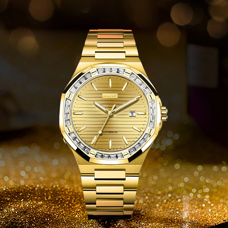 MIGE Luxury Brand Watches for Men Automatic Self Winding Mens Watch Stainless Steel Waterproof Men Mechanical Wristwatches
MIGE Luxury Brand Watches for Men Automatic Self Winding Mens Watch Stainless Steel Waterproof Men Mechanical Wristwatches