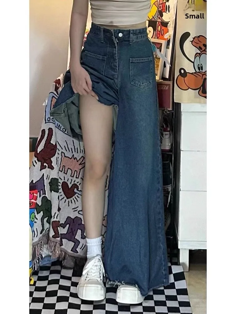 American Style Retro Wide Leg Jeans Women's Spring Autumn New High Waist Loose plus Size Slimming Pants for Pear Shaped Body
American Style Retro Wide Leg Jeans Women's Spring Autumn New High Waist Loose plus Size Slimming Pants for Pear Shaped Body
