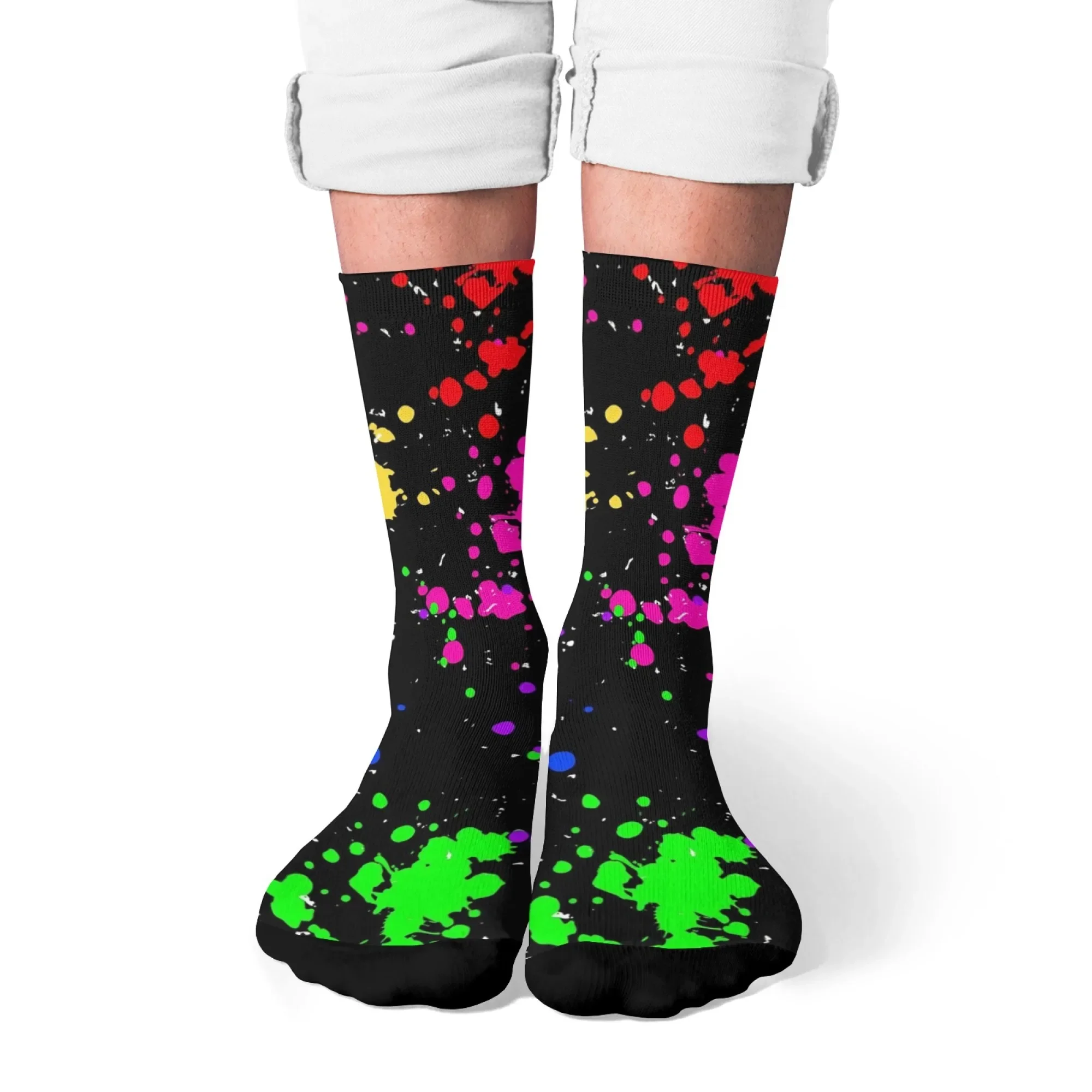 Colorful Graffiti Splatter Print Men's Socks Casual Fashion Sports Socks Breathable Anti-Slip Novelty Funny Street Hip Hop Socks
Colorful Graffiti Splatter Print Men's Socks Casual Fashion Sports Socks Breathable Anti-Slip Novelty Funny Street Hip Hop Socks
