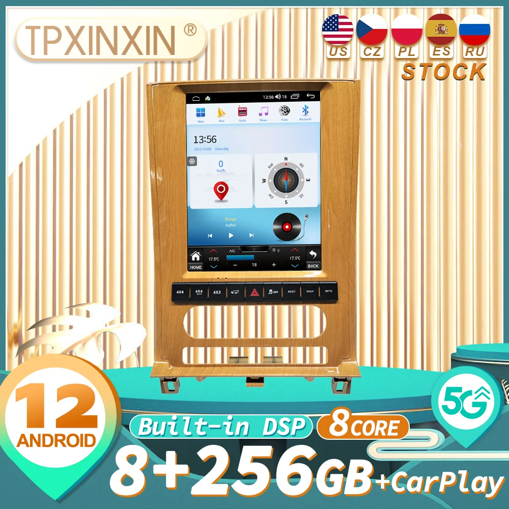 For Lincoln Navigator 2010 - 2013 CARPLAY Android 12 Car Radio Stereo Receiver Autoradio Multimedia Player GPS Navigation
For Lincoln Navigator 2010 - 2013 CARPLAY Android 12 Car Radio Stereo Receiver Autoradio Multimedia Player GPS Navigation