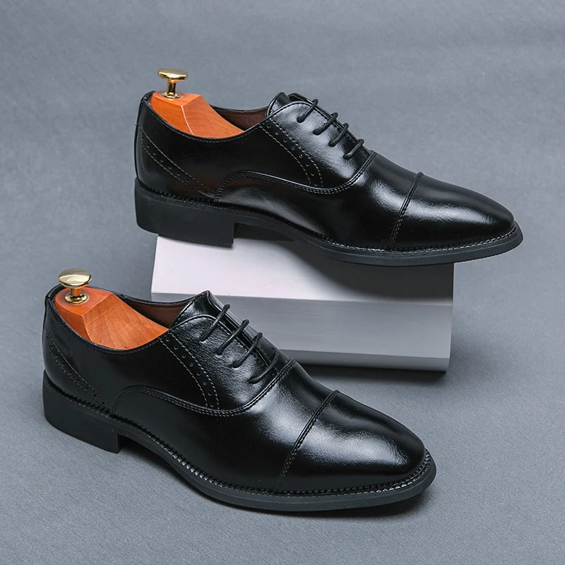 Classic New Business Shoes Men's Genuine Leather Shoes Business Travel Casual Shoes Elegant Pointed Shoes Banquet Dress Shoes
Classic New Business Shoes Men's Genuine Leather Shoes Business Travel Casual Shoes Elegant Pointed Shoes Banquet Dress Shoes