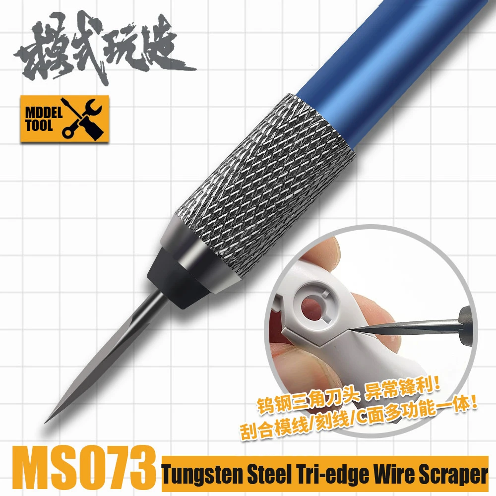 Tungsten Steel Tri-edge Wire Scraper Precision Hobby Knife For Assembly Gundam Model Hobby Building Making DIY Tools
Tungsten Steel Tri-edge Wire Scraper Precision Hobby Knife For Assembly Gundam Model Hobby Building Making DIY Tools