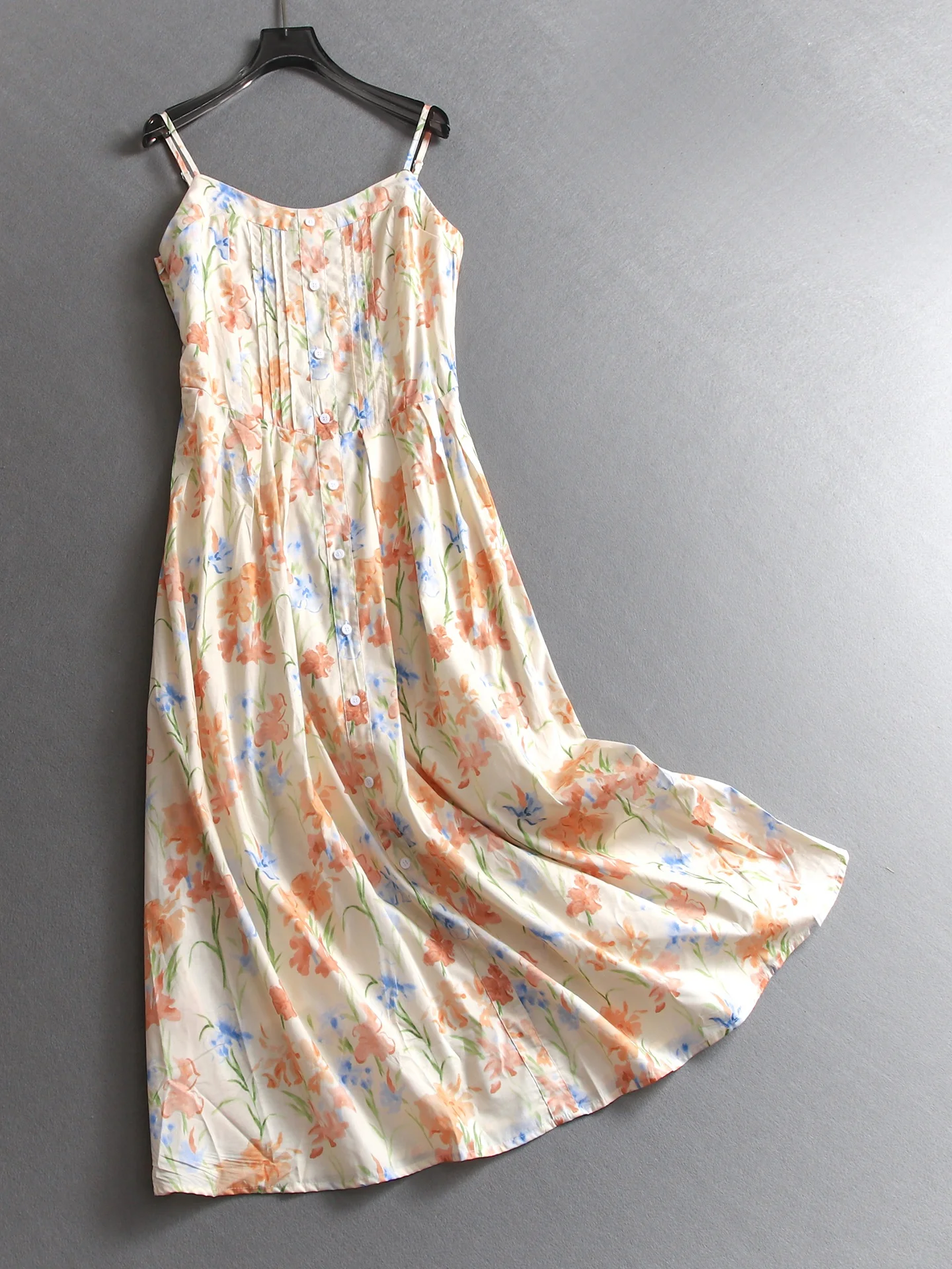 Plant Print Halter Dress Accordion Pleat Slimming Dopaamine Beautiful Long A-Line Skirt Women's Dress Casual Cotton Sleeveless
Plant Print Halter Dress Accordion Pleat Slimming Dopaamine Beautiful Long A-Line Skirt Women's Dress Casual Cotton Sleeveless