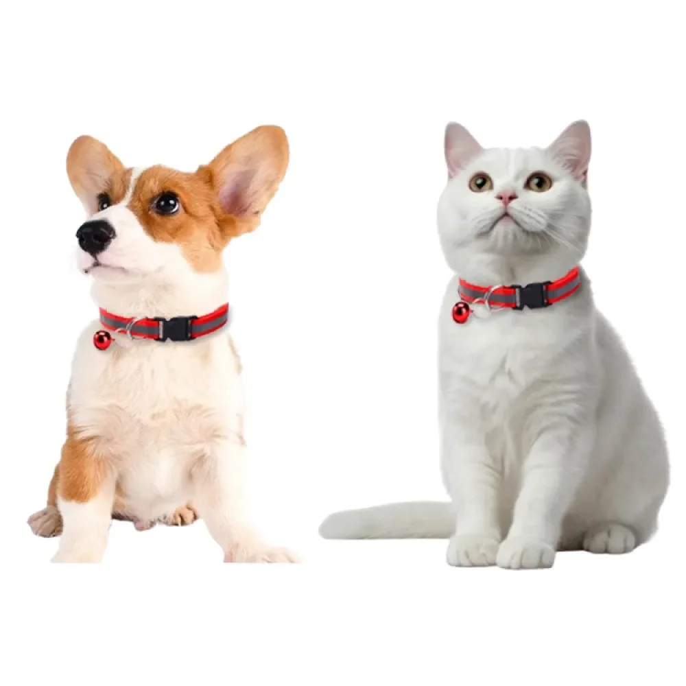 Safety Pet Collar Dog Cat Necklace with Bell Pet Reflective Patch Collar Cat Buckle Adjustable Dog Collar Pet Supplies
Safety Pet Collar Dog Cat Necklace with Bell Pet Reflective Patch Collar Cat Buckle Adjustable Dog Collar Pet Supplies