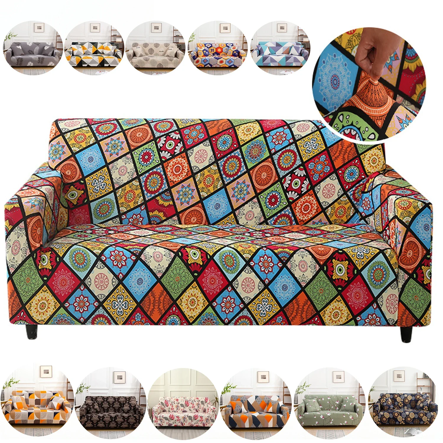Universal Elastic Band Stylish Floral Printed Stretch Sofa Covers for Bedroom Office Living Room Home Decor with 1Pc Pillowcase
Universal Elastic Band Stylish Floral Printed Stretch Sofa Covers for Bedroom Office Living Room Home Decor with 1Pc Pillowcase